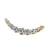 con PVD Oro 24Kt, Roscado Internamente con Bisel de Cz Redondo en...