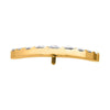 con PVD Oro 24Kt, Roscado Internamente con Bisel de Cz Redondo en...