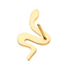 Top de Serpiente Sin Rosca de Titanio PVD Oro de 24 Quilates