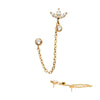 Top de Gema Redonda con Bisel Marquesa Trinidad y Dúo de 24Kt Oro