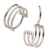 Argolla Clicker 16G con Gemas de Titanio 8mm
