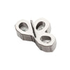 Top con Forma de Abanico sin Rosca con Conjunto de 3 Piedras en...