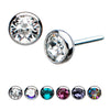 Top Push Up Swarovski Clear 16G