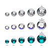 Top Push Up Swarovski Clear 16G