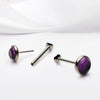 Base de Labret Domo de 4mm Sin Rosca con Acabado Pulido de Espejo...